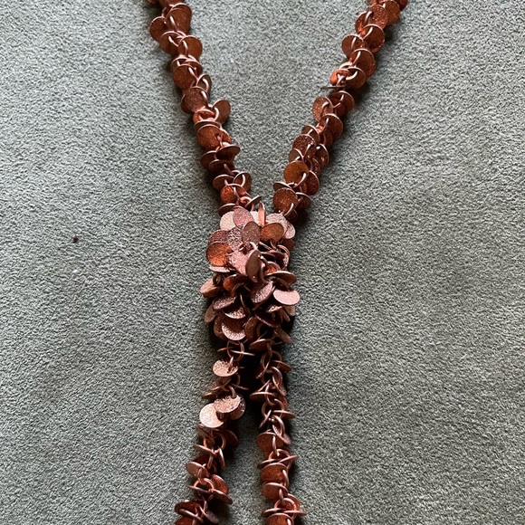 Copper Knot Chain Necklace - Picture 2 of 2